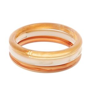 3 Row Acrylic Bangle Bracelet